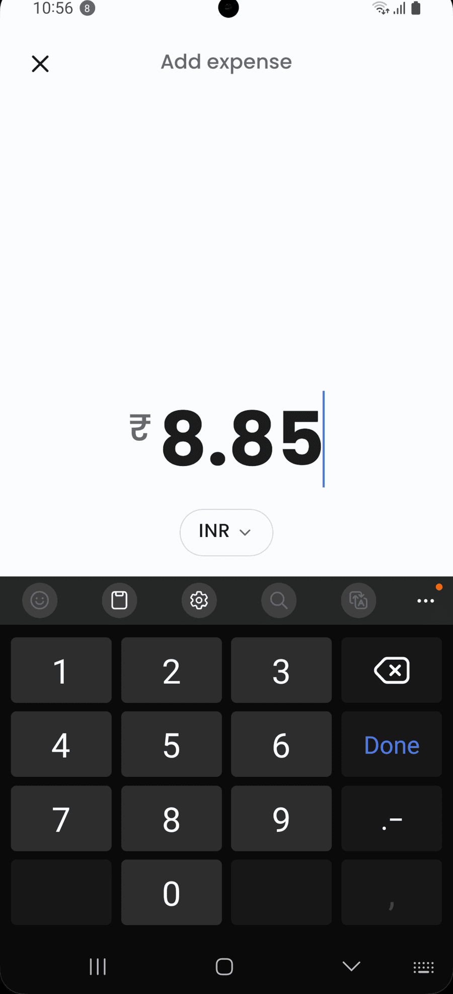 Recording an expense
