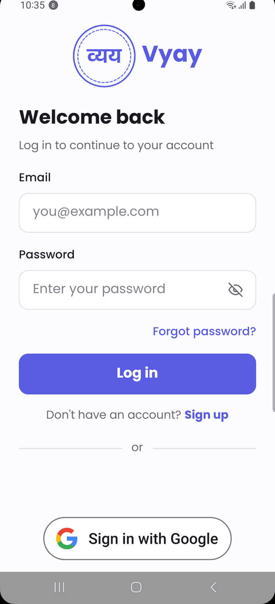 Vyay login