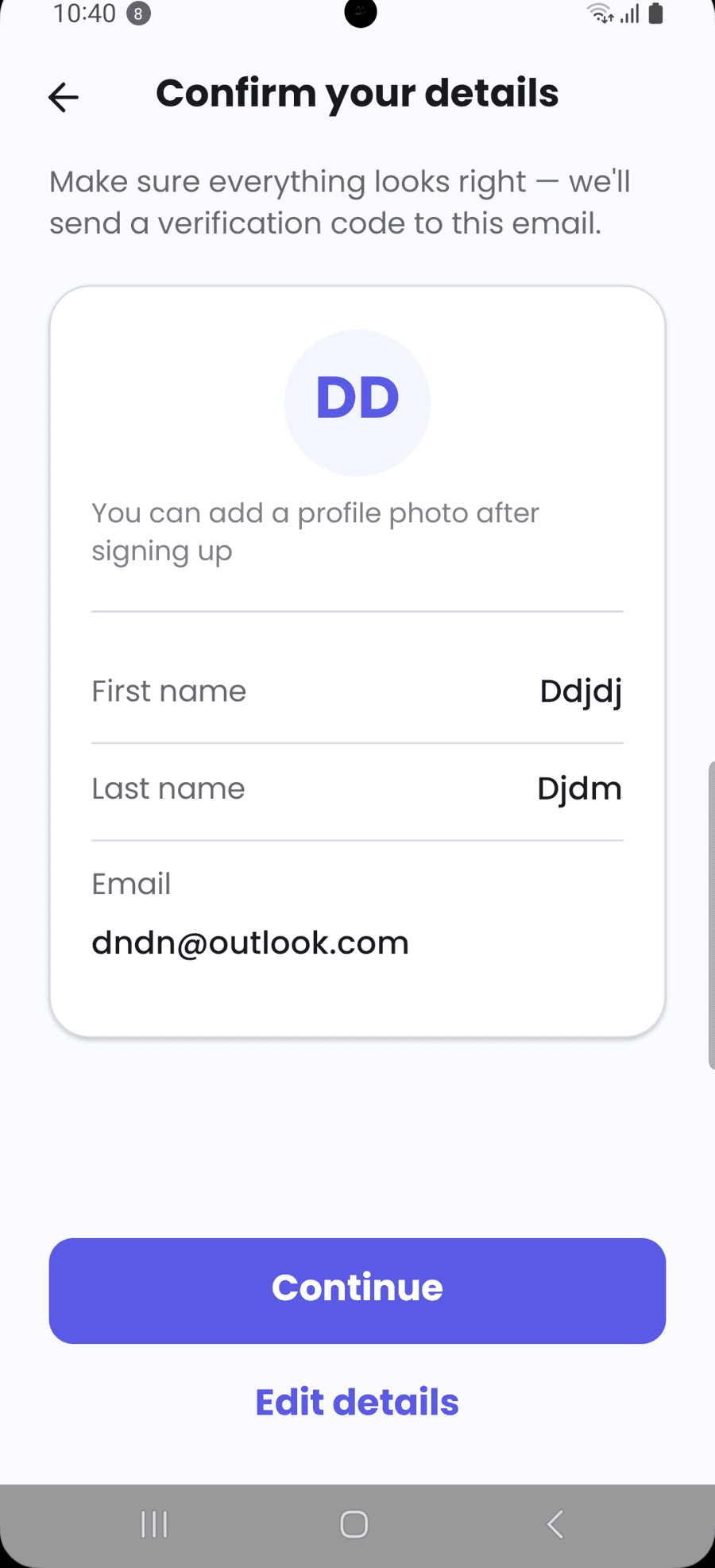 Sign-up — preferences