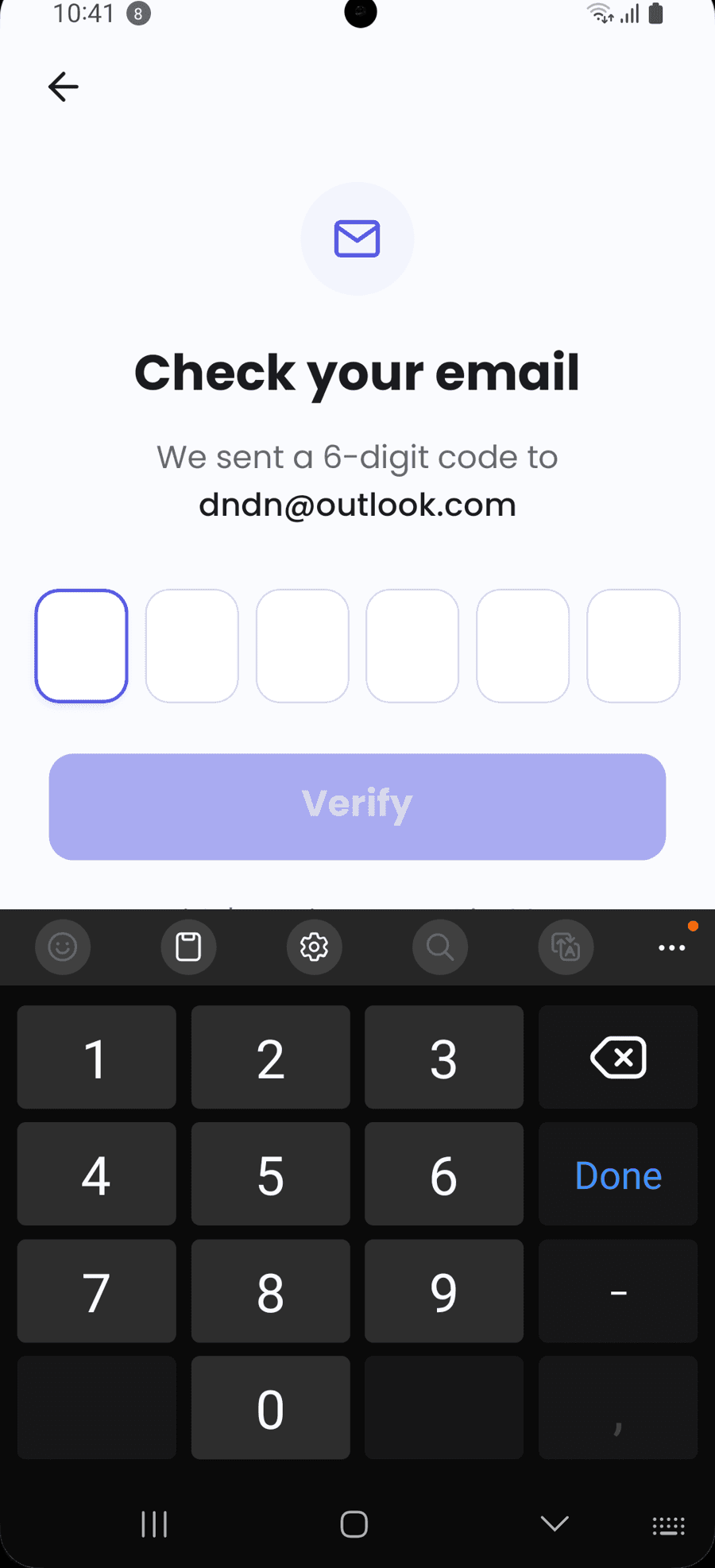 OTP verification